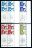 RC 27746 FRANCE N° 198 / 201 - SÉRIE TIMBRES PRÉOBLITÉRÉS COIN DATÉ DIVERS NEUF ** TB - Vorausentwertungen