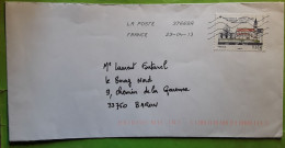 Lettre Avec Timbre  Millenaire Collegiale Notre Dame De MELUN Seine Et Marne,  2013 , TB - Lettres & Documents