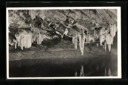 AK Han-sur-Lesse, Les Grottes, Les Draperies, Höhle  - Autres & Non Classés