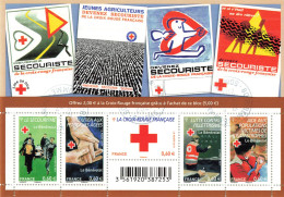 FRANCE 2011 BLOC CROIX ROUGE OBLITERE F 4621 - Gebraucht