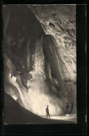 AK Eisriesenwelt Im Tennengebirge, Gefror. Wasserfall In Der Hymirhalle, Höhle  - Other & Unclassified