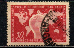 ARGENTINA - 1946 - GIORNATA MONDIALE DEL RISPARMIO - USATO - Oblitérés