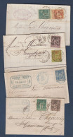 Lot De 4 Lettres  Avec Type Sage - 1876-1898 Sage (Type II)
