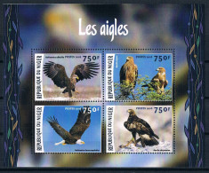 Bloc Sheet Oiseaux Rapaces Aigles Birds Of Prey  Eagles Raptors   Neuf  MNH **   Niger 2016 - Aigles & Rapaces Diurnes