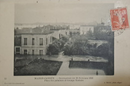 1911 Maison-Carrée Inondation Place Des Palmiers (EL Harrach) - Plaatsen
