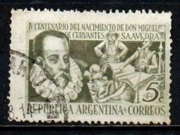 ARGENTINA - 1947 - MIGUEL DE CERVANTES - USATO - Oblitérés