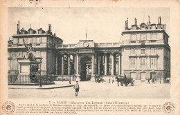 FRANCE - Paris - Chambre Des Députés - Palais Bourbon - Carte Postale Ancienne - Andere Monumenten, Gebouwen
