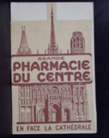 223 CHROMOS . PUBLICITE . ROUEN PHARMACIE DU CENTRE . EN FACE LA CATHEDRALE - Advertising