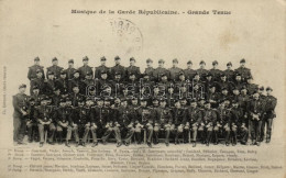 T2/T3 Musique De La Garde Republicaine - Grande Tenue / Music Of The Republican Guard - Large Held; WWI French Army Band - Non Classés