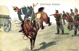 ** T1 Hinterlistige Schützen / WWI K.u.K. And German Military, Humour, B.K.W.I. 335-9. S: Schönpflug - Non Classés