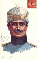 * T2 Officier Serbe. Visé Paris No. 52. / Serbian Officer, Art Postcard S: Emil Dupuis - Non Classés
