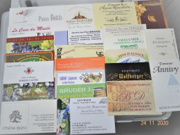 22 Cartes De Visite Domaine Viticole Et Vente - Visitenkarten