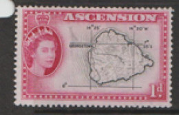Ascension Islands  1956 SG 58 1d  Mounted Mint - Ascension
