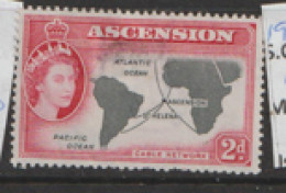 Ascension Islands  1956 SG 60  2d  Mounted Mint - Ascension (Ile De L')