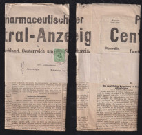 Deutsches Reich 1878 Zeitung Mit Streifband 3Pf EBERSWALDE X MEMMINGEN Bayern - Lettres & Documents