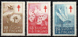 Finnland Suomi 1954 - Mi.Nr. 434 - 436 - Postfrisch MNH - Insekten Insects - Autres & Non Classés