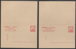 NEU GUINEA - NOUVELLE GUINEE / 1907 # P12 DOPPEL GSK OHNE WZ - ENTIER POSTAL DOUBLE SANS FILIGRANE - Nouvelle-Guinée