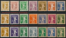 Schweiz Suisse 1907/33: Jeu Complèt Fils Tell-Knabe Set Komplett Zu 101/183z Mi 95/201z Yv 113/242 ** MNH (Zu CHF 95.00) - Neufs