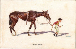 T2/T3 1925 Walk Over, Horse With Jockey S: C. F. Bauer (wet Damage) - Unclassified