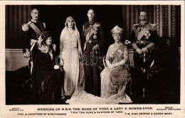 * T2/T3 Wedding Of HRH The Duke Of York & Lady E. Bowes-Lyon. TRH The Duke & Duchess Of York. Earl & Countess Of Strathm - Unclassified