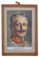 Wilhelm II In Hanging Glass Frame, Litho - Non Classés