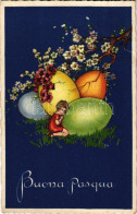 Delcampe - * T3 1926 Buona Pasqua / Olasz Húsvéti üdvözlet / Italian Easter Greeting. Degami 933. (Rb) - Non Classés