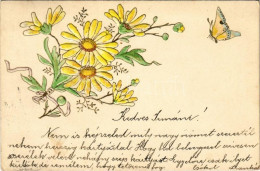 T2 Virágok, Dombornyomott / Flowers, Embossed - Unclassified