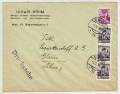 Oesterreich / Austria 1938, Brief Drucksache Wien - Glarus (Schweiz) - Briefe U. Dokumente