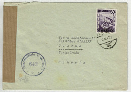 Oesterreich / Austria 1947, Brief Wien - Zürich, Zensur / Censor) - Brieven En Documenten