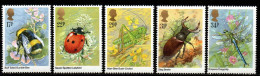 Großbritannien 1984 - Mi.Nr. 1022 - 1026 - Postfrisch MNH - Insekten Insects - Other & Unclassified