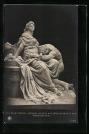 AK Bronzestatue Iphigenie Und Orest Vom Goethe-Denkmal In Rom, Prof. Gustav Eberlein  - Sculptures