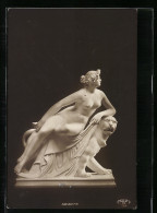 AK Marmorstatue Sitzende Ariadne Auf Raubkatze  - Sculpturen