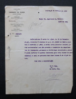 Portugal Chemin De Fer 1919 Lettre De Réponse à Plainte Marchandise En Vrac Portuguese Railway Complaint Response Letter - Portugal