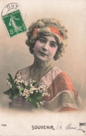 FANTAISIES - Femme - Souvenir - Carte Postale Ancienne - Women