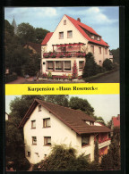 AK Horn-Bad Meinberg, Kurpension Haus Roseneck, Bes. R. U. A. Lämmermann, Bachstrasse 5  - Bad Meinberg