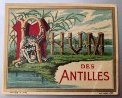 20106 - Ancienne étiquette Rhum Des Antilles Singe - Rum