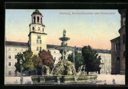 AK Salzburg, Residenzbrunnen Und Glockenspiel  - Otros & Sin Clasificación