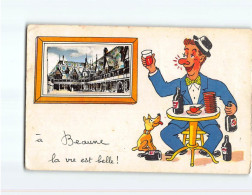 BEAUNE : Carte Souvenir - état - Beaune