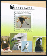 Bloc Sheet Oiseaux Rapaces Aigles Birds Of Prey  Eagles Raptors   Neuf  MNH **   Guinee Guinea 2014 - Aigles & Rapaces Diurnes