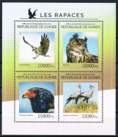 Bloc Sheet Oiseaux Rapaces Aigles Birds Of Prey  Eagles Raptors   Neuf  MNH **   Guinee Guinea 2014 - Arends & Roofvogels