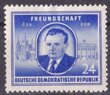 (DDR 1952) Mi. Nr. 302 */MH Falzrest (DDR1-1) - Unused Stamps