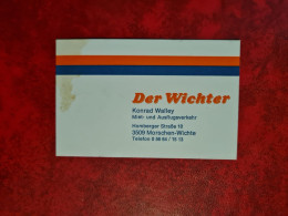 Carte De Visite DER WICHTER KONRAD WALLEY MORSCHEN WICHTE - Visitenkarten