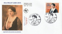 Fdc 2024_Envel. 1er Jour_fdc_ Alice Milliat (1884-1957) , Organisatrice Jeux Féminins. PJ 44 Nantes 03/05/24. - 2020-…