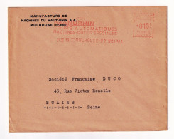 Lettre Manurhin 1953 Manufacture De Machines Du Haut Rhin S.A. Mulhouse Alsace - Freistempel