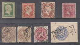 Prusse 8 Timbres (1 Timbre Neuf Sans Gomme) - Usados