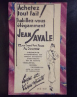 227 CHROMOS . PUBLICITE. JEAN SAVALE HABILLEZ VOUS . 22 RUE GRAND PONT ROUEN . ANNE 1932 - Publicités
