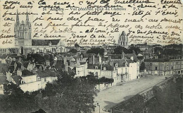 49 - Angers - Vue Générale Prise Du Château - Correspondance - Oblitération Ronde De 1932 - CPA - Voir Scans Recto-Verso - Angers