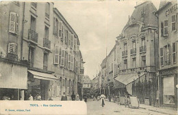 54 - Toul - Rue Gambetta - Animée - Correspondance - Voyagée En 1919 - CPA - Voir Scans Recto-Verso - Toul