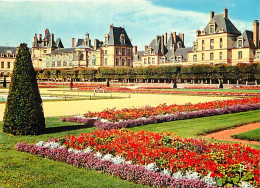 77 - Fontainebleau - Palais De Fontainebleau - Le Parc Et Le Château - Fleurs - Carte Neuve - CPM - Voir Scans Recto-Ver - Fontainebleau