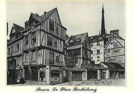 76 - Rouen - La Place Barthélémy (Dessins De Roland Franc) - Carte Neuve - CPM - Voir Scans Recto-Verso - Rouen